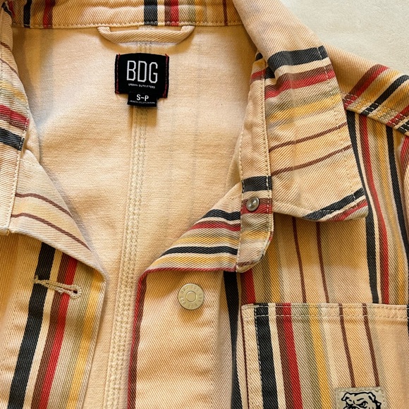 BDG Striped Jean Jacket - Picture 2 of 3